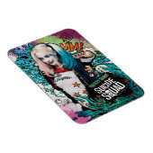Magnet Flexible Équipe de suicide | Harley Quinn Caractère Graffit (Côté Droit)