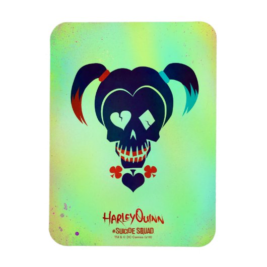Magnet Flexible Équipe de suicide | Harley Quinn Head Icon (Vertical)