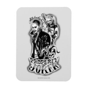 Magnet Flexible Équipe de suicide   Joker & Harley Airbrush Tattoo