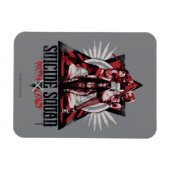 Magnet Flexible Équipe de suicide | Jolies filles d'escouade folle (Horizontal)