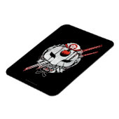 Magnet Flexible Équipe de suicide | Katana Masque & Epées Tatouage (Côté Gauche)