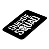 Magnet Flexible Équipe de suicide | Logo blanc (Côté Gauche)