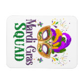 Magnet Flexible Équipe Mardi Gras (Horizontal)