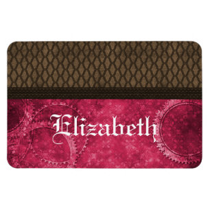 Magnet Flexible Équipement en métal Steampunk Premium Magnet, rose