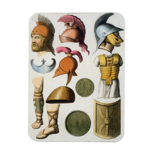 Magnet Flexible Équipement militaire romain, de 'Le Costume Ancie