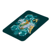Magnet Flexible Équitation Aquaman À Cheval Dans Les Royaumes (Côté Gauche)