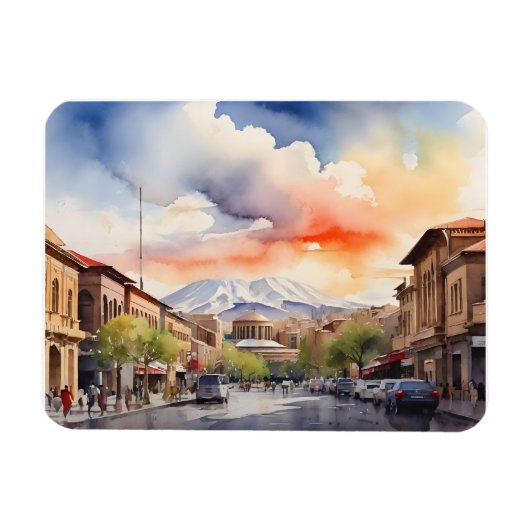 Magnet Flexible Erevan aquarelle (Horizontal)