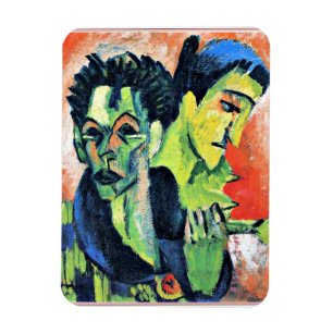 Magnet Flexible Ernst Kirchner - Auto-portrait double