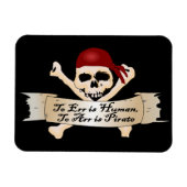 Magnet Flexible Err est humain, Arr est pirate (Horizontal)