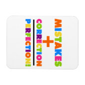 Magnet Flexible Erreurs Plus Correction Équivaut À La Perfection (Horizontal)