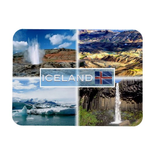 Magnet Flexible Erupteur geyser - Landmannalugar (Horizontal)