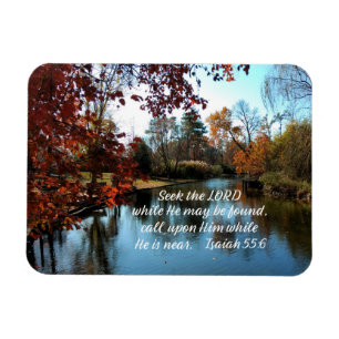 Magnet Flexible Ésaïe 55:6 Cherchez le Seigneur pendant qu'Il se t