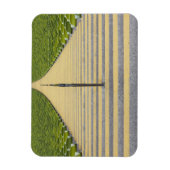 Magnet Flexible Escalier du stade entre rangées de sièges verts (Vertical)