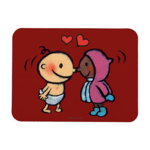 Magnet Flexible Eskimo Amical Nez Baisers Enfants