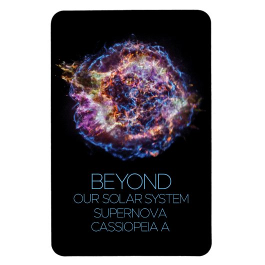 Magnet Flexible Espace Extérieur, Cosmos, Supernova Cassiopeia A (Vertical)