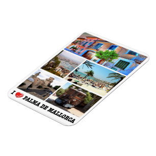 Magnet Flexible Espagne - Baléares - Majorque - I Love - Magn