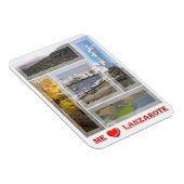 Magnet Flexible Espagne - Îles Canaries - Lanzarote - I Love - Mag (Côté Droit)