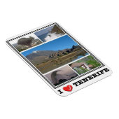 Magnet Flexible Espagne - Îles Canaries - Tenerife - I Love - Magn (Côté Droit)
