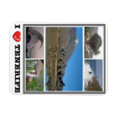 Magnet Flexible Espagne - Îles Canaries - Tenerife - I Love - Magn (Horizontal)