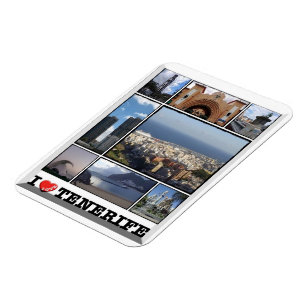Magnet Flexible Espagne - Îles Canaries - Tenerife - I Love - Magn