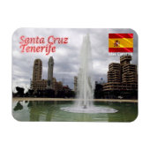 Magnet Flexible Espagne - Îles Canaries - Tenerife - Père Noël Cru (Horizontal)