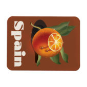 Magnet Flexible Espagne orange affiche voyage (Horizontal)