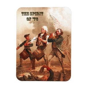 Magnet Flexible Esprit de 76. Art Patriotique