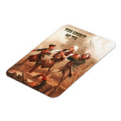 Magnet Flexible Esprit de 76. Art Patriotique (Côté Gauche)