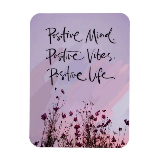 Magnet Flexible Esprit Positif, Vibes Positives, Vie Positive (Vertical)