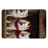 Magnet Flexible Esquimau américain près de la cheminée Noël (Horizontal)