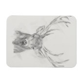 Magnet Flexible Esquisse d'Elk contemporaine (Horizontal)