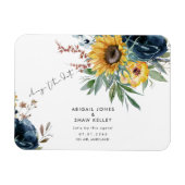 Magnet Flexible Essayons de nouveau Sunflower Changer la date (Horizontal)