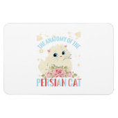 Magnet Flexible esthétique du chat, L'anatomie du chat perse (Horizontal)