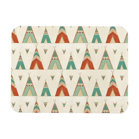 Magnet Flexible Étape Geo Sud-Ouest | Motif géométrique Teepee (Horizontal)