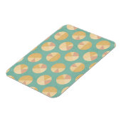 Magnet Flexible Étape Geo Sud-Ouest | Motif orange et vert (Côté Gauche)