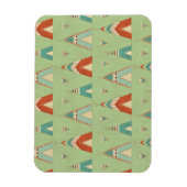 Magnet Flexible Étape Geo Sud-Ouest | Motif Teepee vert (Vertical)