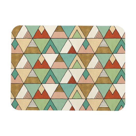 Magnet Flexible Étape Geo Sud-Ouest | Motif tribal tiré à main (Horizontal)