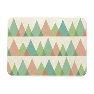 Magnet Flexible Étape   Teal de Geo de sud-ouest et triangles de