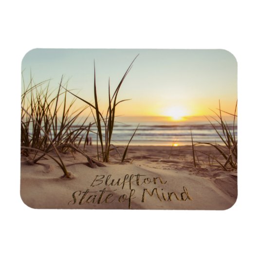 Magnet Flexible État d'esprit de Bluffton Écrit dans le sable Plag (Horizontal)