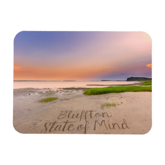 Magnet Flexible État d'esprit de Bluffton Écrit dans le sable Plag (Horizontal)