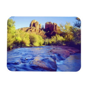 Magnet Flexible États-Unis, Arizona, Sedona. Cathedral Rock reflét