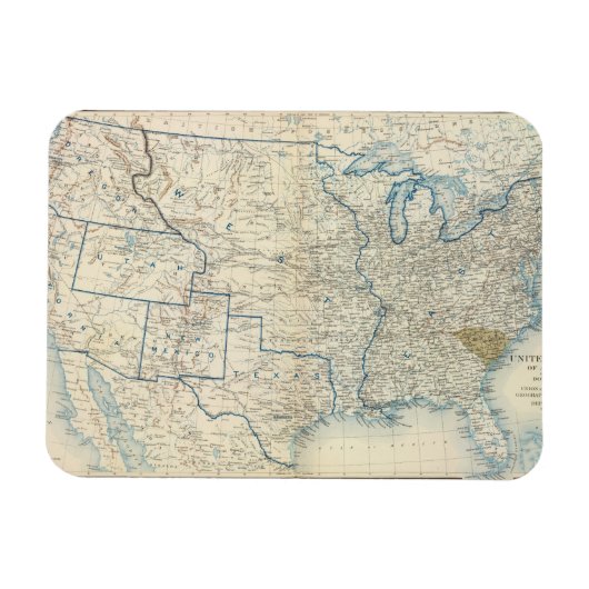 Magnet Flexible États-Unis déc 1860 (Horizontal)