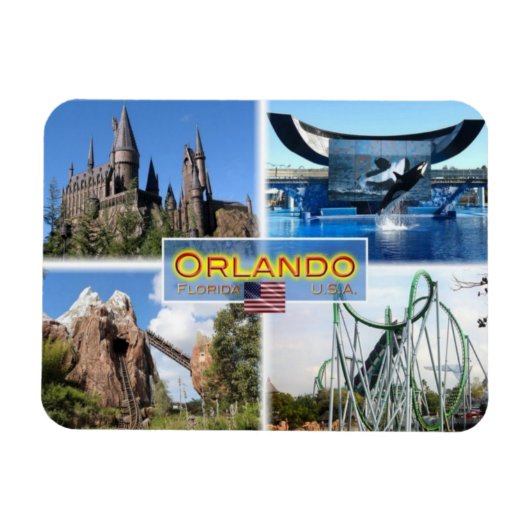 Magnet Flexible États-Unis - États-Unis d'Amérique - Orlando - Flo (Horizontal)