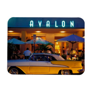 Magnet Flexible États-Unis, Floride, Miami, South Beach la nuit.