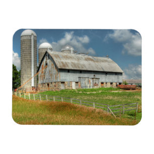 Magnet Flexible États-Unis, grange et silo du Minnesota