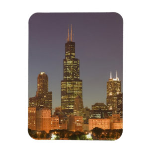 Magnet Flexible États-Unis, Illinois, Chicago: Ville Skyline / So