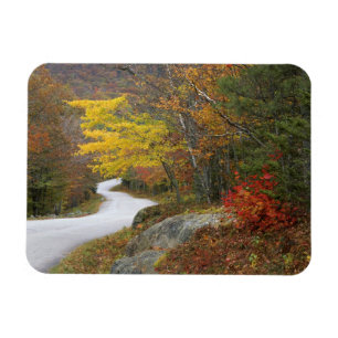 Magnet Flexible États-Unis, Maine, Camden. Route traversant Camden