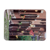 Magnet Flexible États-Unis, Massachusetts, Boston, Maisons le long (Horizontal)
