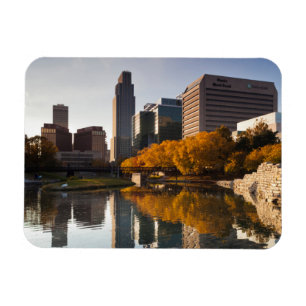Magnet Flexible États-Unis, Nebraska, Omaha, Gene Leahy Mall, Skyl