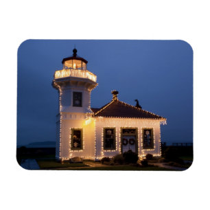 Magnet Flexible États-Unis, Washington, Mukilteo. Phare de Mukilte